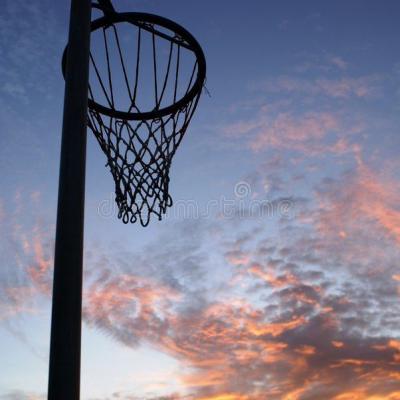 Netball Net And Sunset Stock Image Image Of Silhouette 1391893